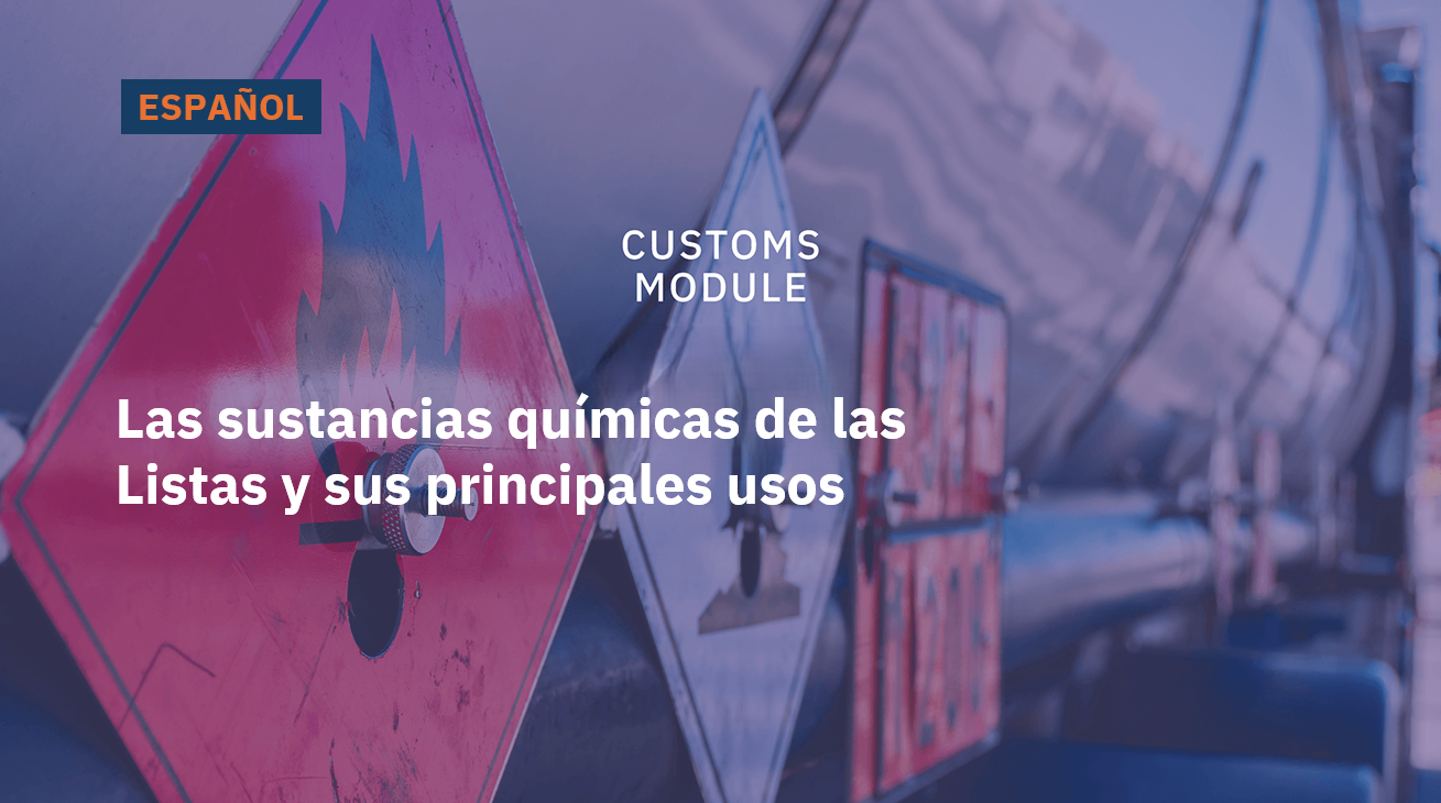 Las sustancias químicas de las Listas y sus principales usos