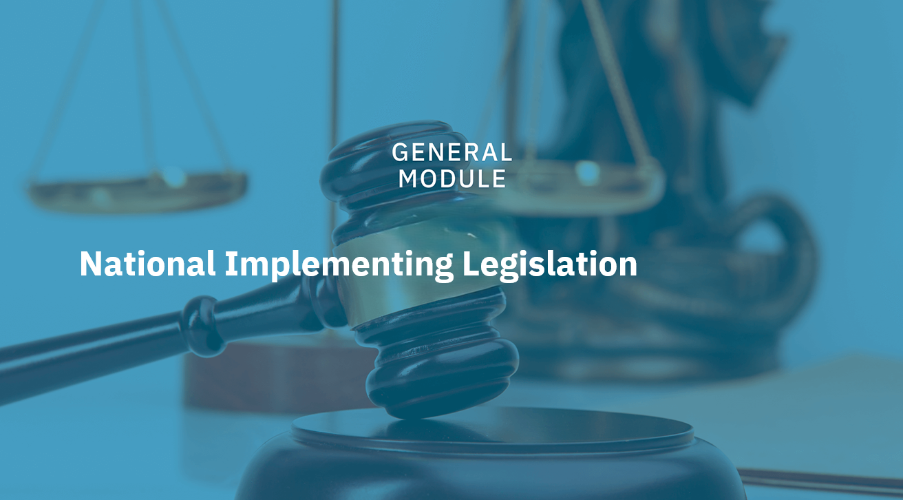 National Implementing Legislation 